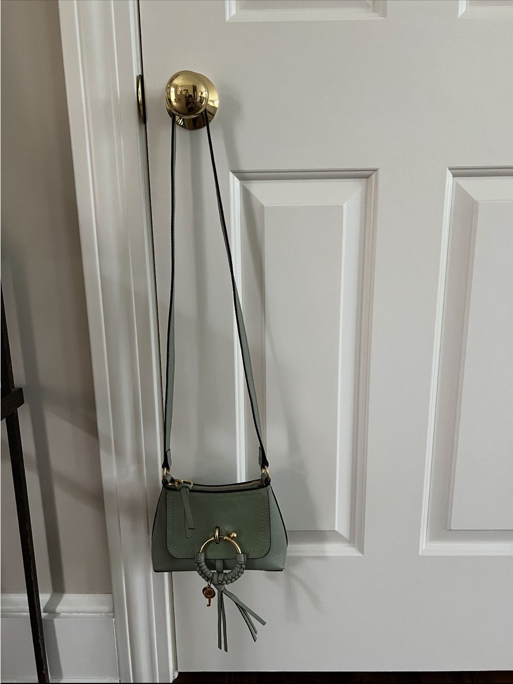 See by Chloe Green Crossbody Shoulder Bag - Women's Leather-Style barely worn